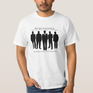 Camiseta T não tão Anon anónimo