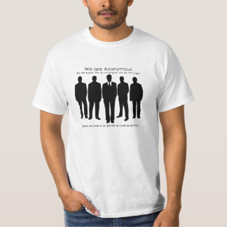 Camiseta T não tão Anon anónimo