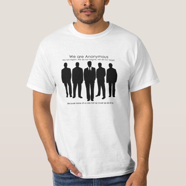 Camiseta T não tão Anon anónimo (Frente)