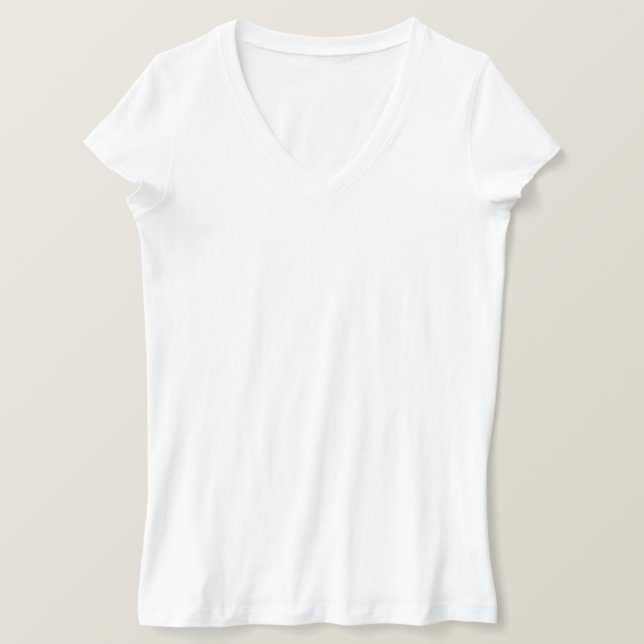 Camiseta T-Neck, PACT, de uso feminino (Frente do Design)