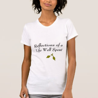 Camiseta T ocasional das reflexões