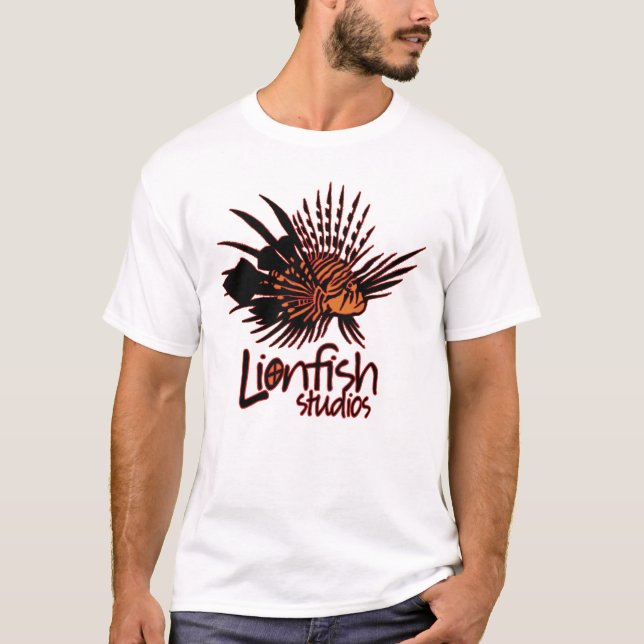 Camiseta T oficial 2 dos estúdios do Lionfish (Frente)