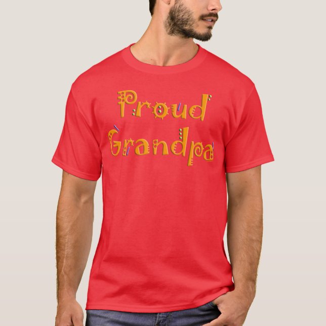 Camiseta T orgulhoso da obscuridade do vovô (Frente)