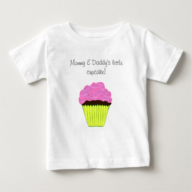 Camiseta T-Pai para crianças Cupcakes e mamães (Frente)