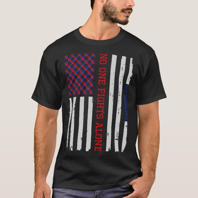 Camiseta T patriótico do t-shirt da consciência da bandeira (Frente)