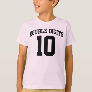 Camiseta T personalizado do ANIVERSÁRIO dos dois dígitos