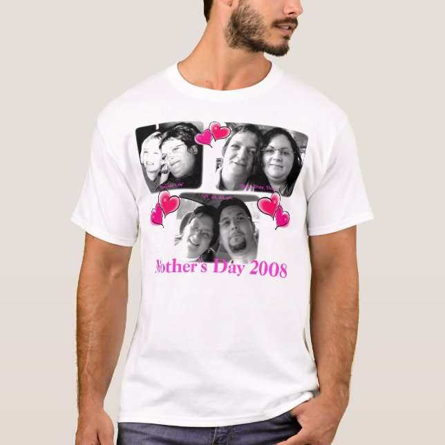 Camiseta T personalizado do dia das mães (Frente)