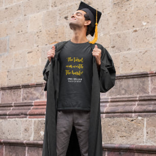 Camiseta T personalizado trabalheira da graduação da borl