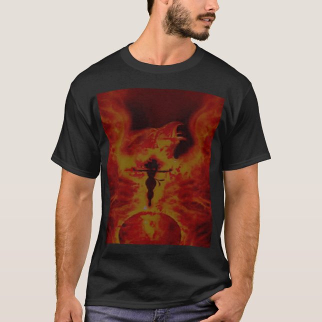 Camiseta T Phoenix-ascensão-BG (Frente)