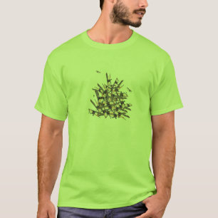 Camiseta T plano da pilha do VÔO MILKCANDY
