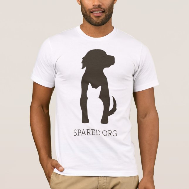 Camiseta T POUPADO do logotipo - marrom (Frente)