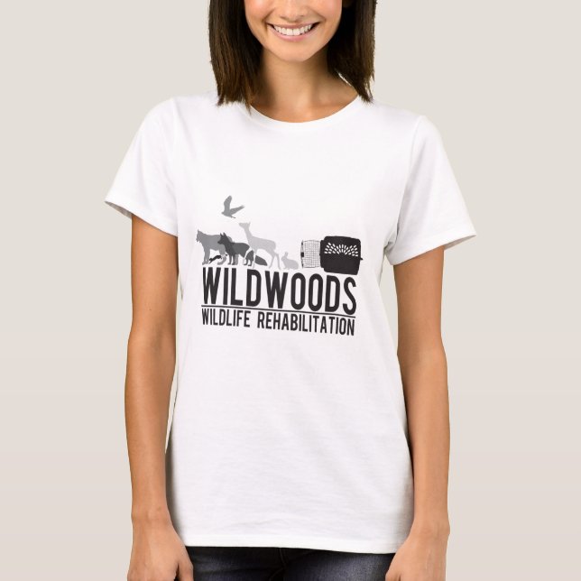 Camiseta T preto & branco de Wildwoods (Frente)