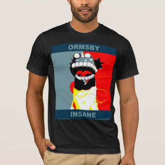 Camiseta T preto da campanha de Ormsby