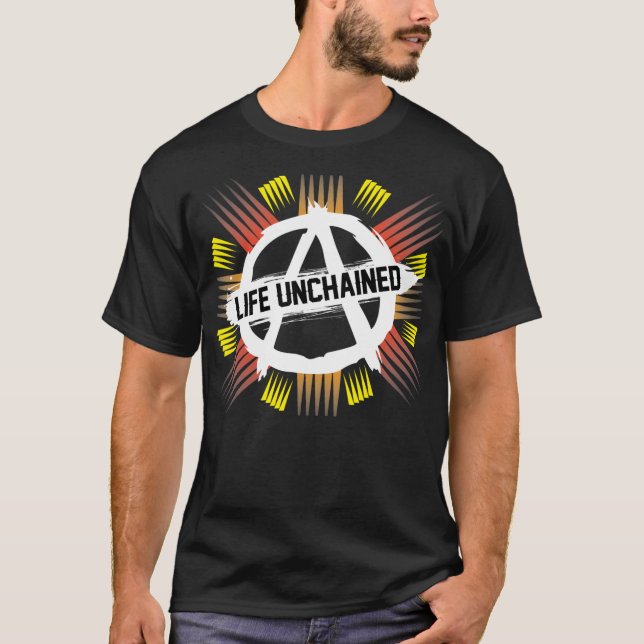 Camiseta T preto de Anarchapulco (Frente)