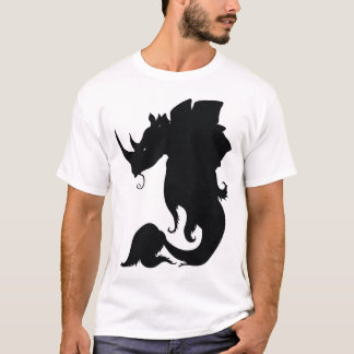 Camiseta T preto de Rhinostegofish