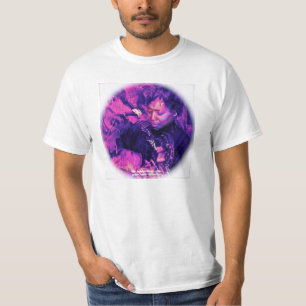 Camiseta T psicadélico por C. Grampp (branco)