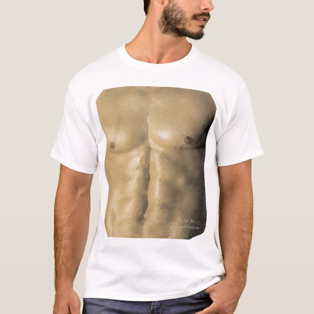 Camiseta T rasgado (obtenha uns seis blocos imediato) (Frente)
