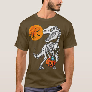 Camiseta T Re Dinossaur Bones Halloween Costume Skeleton Sc