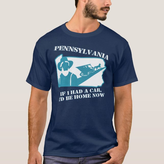 Camiseta T rejeitado do slogan do estado de Pensilvânia (Frente)