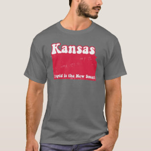 Camiseta T rejeitado engraçado do estado de Kansas do