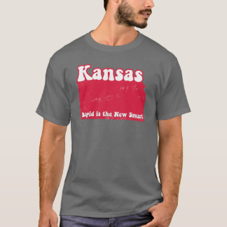 Camiseta T rejeitado engraçado do estado de Kansas do