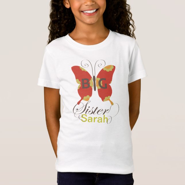 Camiseta T retro C2 das borboletas (Frente)