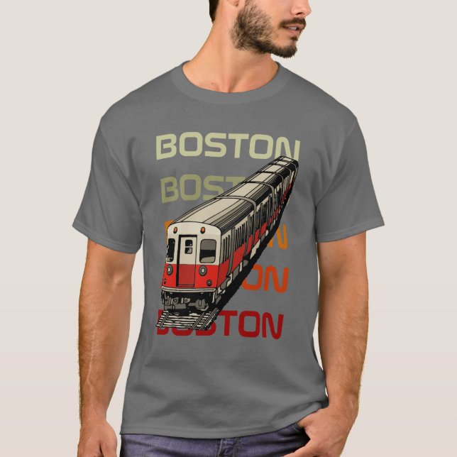 Camiseta T retro de Boston (Frente)