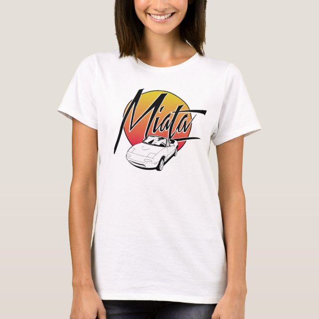 Camiseta T retro de Miata (Frente)
