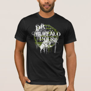 Camiseta T retro do estilo da casa do búfalo do DB
