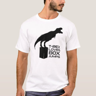 Camiseta T-Rex ama T malhação dos saltos da caixa da"