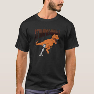 Camiseta T Rex Amputep Piada Perna Prostética Dinossauro pa