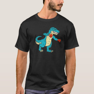 Camiseta T Rex Boxing Dinossaur Lover Boxer Mma Lighting