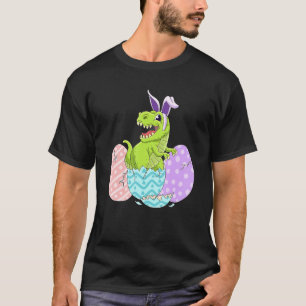 Camiseta T Rex Bunny Páscoa Dinossauro Costume Páscoa Dia