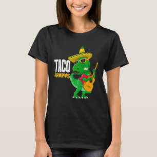 Camiseta T Rex Cinco De Mayo Dinosaur Tacosaurus Guitarra S