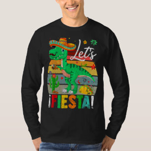 Camiseta T Rex Cinco De Mayo Tyrannosaurus Dinosaur Lets F