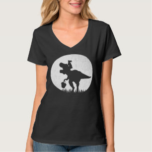 Camiseta T Rex Coelho Dinossauro Páscoa Coelhinho De Ovos F