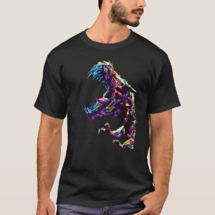 Camiseta T Rex Colorir Tyrannosaurus Dinosaur Pop