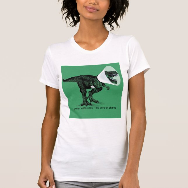 Camiseta T Rex Cone of Shame    Jennifer ellen Cook (Frente)