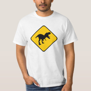 Camiseta T-Rex de advertência
