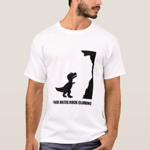 Camiseta T-Rex deia a escalada
