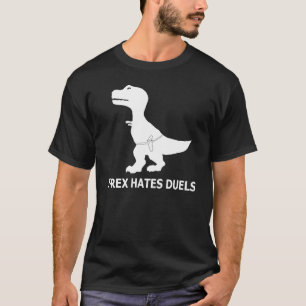 Camiseta T-Rex deia o t-shirt da obscuridade dos duelos