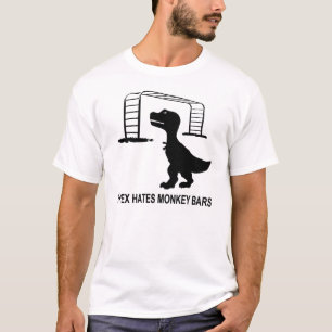 Camiseta T-Rex deia o t-shirt leve dos bares de macaco