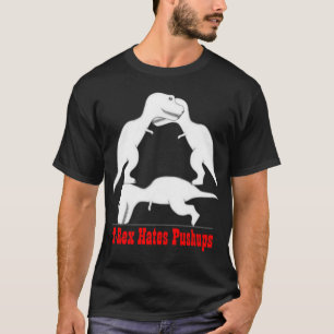 Camiseta T-rex deia pushups