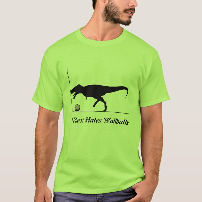 Camiseta T-Rex deia Wallballs (Frente)