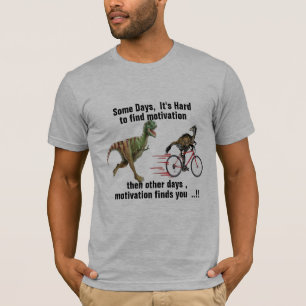 Camiseta t-rex dinassauros motivação divertida Tyrannosauru