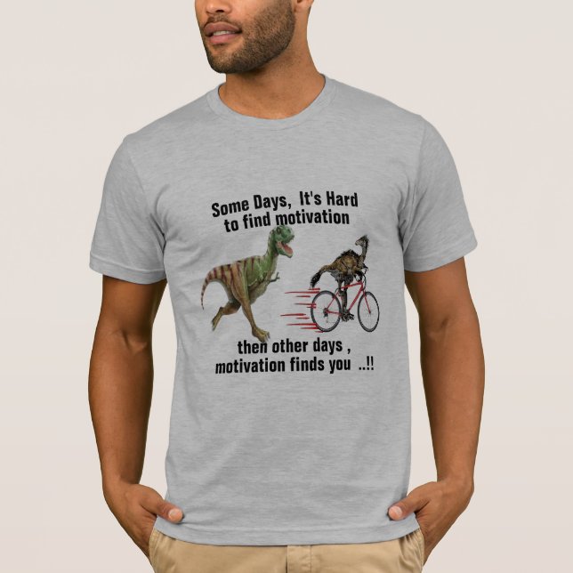 Camiseta t-rex dinassauros motivação divertida Tyrannosauru (Frente)