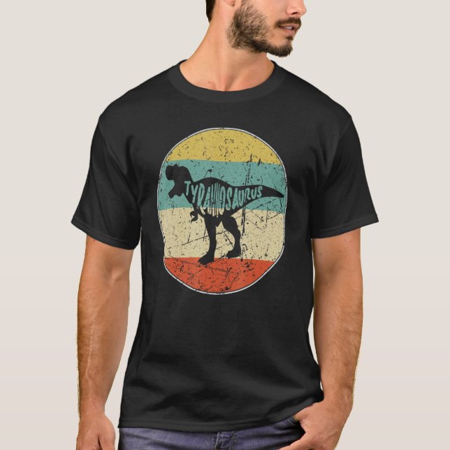 Camiseta T Rex Dinosaur Streetwear Retro Paleontologist Tyr (Frente)