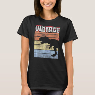Camiseta T Rex Dinosaur Tyrannosaurus Retro Style Vintage B