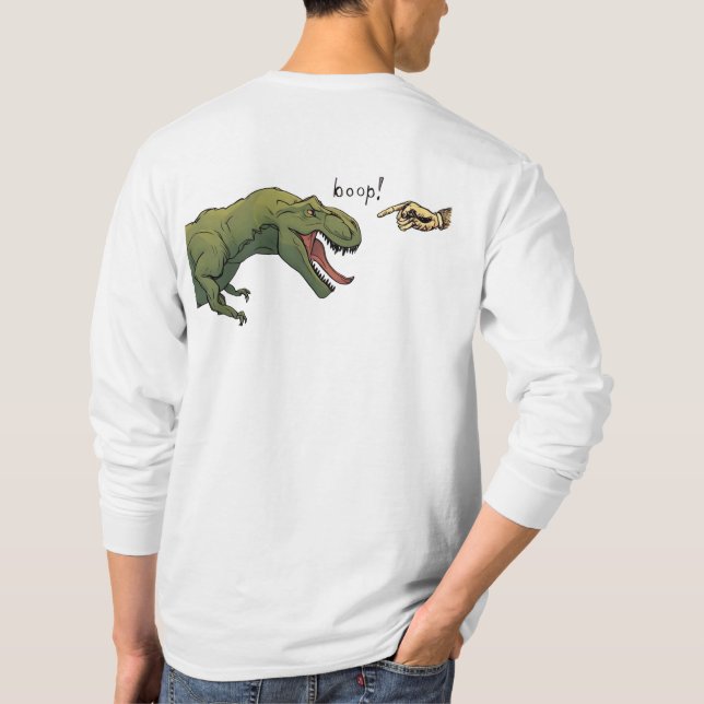 Camiseta T-Rex Dinossaur Boop Tyrannosaurus (Verso)