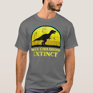 Camiseta T rex Dinossaur faz com que o Cancer da infância s